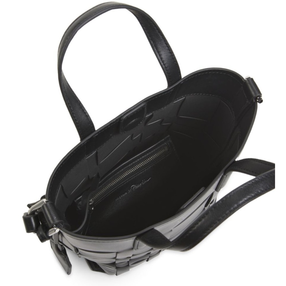 Phillip Lim Black Woven Leather Tote Bag - Picture 3 of 9